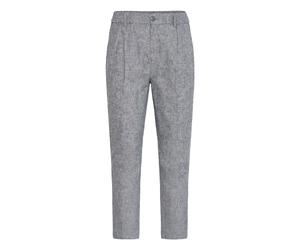 Leinenhose CASUAL FRIDAY "Leinenhose CFMarc", Herren, Gr. 34, Länge 32, blau (schwarz navy melange), Obermaterial: 55% Leinen LI. 45% Baumwolle CO., Hosen (69784162-34) schwarz navy melange