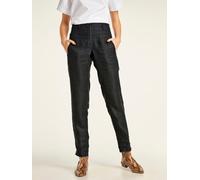 Leinenhose, Damen, Gr. 42, Normalgrößen, schwarz, 100% Leinen, ASHLEY BROOKE BY HEINE, unifarben, lang, Hosen (91443846-42) schwarz