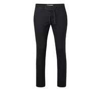 Leinenhose "ESRA Leinen", Herren, Gr. 38, Länge 34, schwarz muster, Web, Obermaterial: 52% Baumwolle, 30% Polyester, 16% Viskose, 2% Elasthan, PIONEER AUTHENTIC JEANS, gemustert, regular fit knöchella