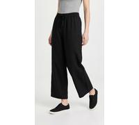 Leinenhose FREEQUENT "FQLAVA-PANT", Damen, Gr. S, N-Gr, schwarz, Web, Obermaterial: 55% Leinen, 45% Viskose, unifarben, casual, lang, Hosen, aus Leinenmix und mit Kordelzug (87503706-S) schwarz