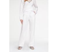 Leinenhose HEINE, Damen, Gr. 36, Normalgrößen, weiß, 100% Leinen, unifarben, lang, Hosen (38130208-36) weiß