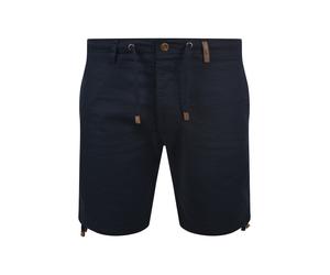 Leinenhose INDICODE "Leinenhose IDMoses", Herren, Gr. XL, N-Gr, blau (night sky), Obermaterial: 55% Leinen LI. 45% Baumwolle CO., regular fit kurz, Hosen (48483363-XL) night sky