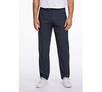 Leinenhose LINDBERGH, Herren, Gr. XXL, N-Gr, navy, Stoff, Obermaterial: 55% Baumwolle, 45% Leinen, unifarben, relaxed fit normal, Hosen, mit Kordelzug und elastischem Bund (55934424-XXL) navy