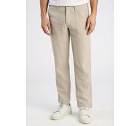 Leinenhose LINDBERGH "Leinenhose Relaxed Fit", Herren, Gr. M, beige (lt stone), Obermaterial: 55% Baumwolle, 45% Leinen, relaxed fit, Hosen (41226140-M) lt stone