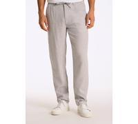 Leinenhose LINDBERGH "Leinenhose Relaxed Fit", Herren, Gr. M, grau, Obermaterial: 55% Baumwolle, 45% Leinen, relaxed fit, Hosen (96357811-M) grau