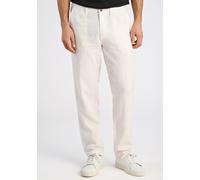 Leinenhose LINDBERGH "Leinenhose Relaxed Fit", Herren, Gr. S, weiß (optical weiß), Obermaterial: 55% Baumwolle, 45% Leinen, relaxed fit, Hosen (19158162-S) optical weiß