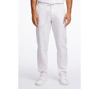 Leinenhose LINDBERGH "Leinenhose Relaxed Fit", Damen, Gr. XL, weiß, Obermaterial: 55% Leinen, 45% Baumwolle, relaxed fit, Hosen (71283131-XL) weiß