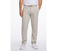 Leinenhose LINDBERGH "Leinenhose Relaxed Fit", Herren, Gr. XS, beige (lt stone), Obermaterial: 55% Baumwolle, 45% Leinen, relaxed fit, Hosen (15341513-XS) lt stone