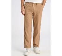 Leinenhose LINDBERGH "Leinenhose Relaxed Fit", Herren, Gr. XS, beige (sand), Obermaterial: 55% Baumwolle, 45% Leinen, meliert, relaxed fit, Hosen (78640005-XS) sand
