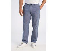 Leinenhose LINDBERGH "Lindbergh Leinenhose", Herren, Gr. M, blau, Obermaterial: 63% Baumwolle, 15% Leinen, 14% Polyester, 7% Viskose, 1% Elasthan, relaxed fit, Hosen (99967430-M) blau