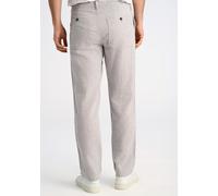 Leinenhose LINDBERGH "Lindbergh Leinenhose", Herren, Gr. M, grau, Obermaterial: 55% Baumwolle, 45% Leinen, relaxed fit, Hosen (93890106-M) grau