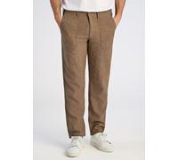 Leinenhose LINDBERGH "Lindbergh Leinenhose", Herren, Gr. XXL, grau (dk stone), Obermaterial: 55% Baumwolle, 45% Leinen, relaxed fit, Hosen (43901805-XXL) dk stone