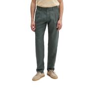 Leinenhose MARC O'POLO "Osby jogger pleats", Herren, Gr. 33, Länge 32, grün (skipping stone), Web, Obermaterial: 100% Leinen, normal, Hosen (57683751-33) skipping stone