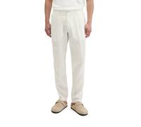 Leinenhose MARC O'POLO "Osby jogger pleats", Herren, Gr. 36, Länge 30, silky weiß, Web, Obermaterial: 100% Leinen, normal, Hosen (45731659-36) silky weiß