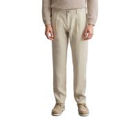 Leinenhose MARC O'POLO "Osby jogger pleats", Herren, Gr. 36, Länge 32, grau (gray silk), Web, Obermaterial: 100% Leinen, normal, Hosen Leinenhose (35406143-36)