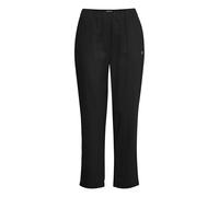Leinenhose OXMO "Leinenhose OXAlfa", Damen, Gr. 40, N-Gr, schwarz, Obermaterial: 55% Leinen LI. 45% Viskose CV., Hosen (10738057-40) schwarz