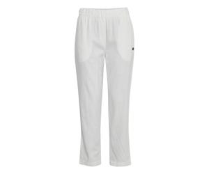 Leinenhose OXMO "Leinenhose OXAlfa", Damen, Gr. 40, N-Gr, weiß (sanftes weiß), Obermaterial: 55% Leinen LI. 45% Viskose CV., Hosen (52849250-40) sanftes weiß