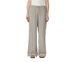 Leinenhose QS, Damen, Gr. 42, Länge 32, grau (taupe), Obermaterial: 55% Leinen, 45% Viskose, unifarben, loose fit knöchellang, Hosen, Sommerhose mit elastischem Bund und Tunnelzug (95311249-42) taupe