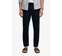 Leinenhose SUPERDRY "MERCHANT LINEN PANT", Herren, Gr. XL, N-Gr, eclipse navy, Web, Obermaterial: 100% Leinen, unifarben, regular fit normal, Hosen (61724415-XL) eclipse navy