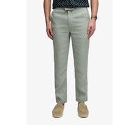Leinenhose SUPERDRY "MERCHANT LINEN PANT", Herren, Gr. XXL, N-Gr, bay grün, Web, Obermaterial: 100% Leinen, unifarben, regular fit normal, Hosen (94956014-XXL) bay grün