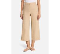 Leinenhose BETTY BARCLAY "Damen unifarben", Damen, Gr. 34, Normalgrößen, beige, Leinenmischung, Obermaterial: 55% Leinen, 45% Viskose, relaxed fit 3/4-Länge, Hosen, Material (47982711-34) beige