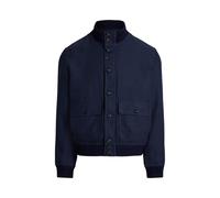 Leinenjacke Barrett mit Fischgratmuster L Blue