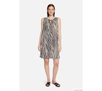 Sommerkleid BETTY BARCLAY "Damen ohne Arm", Damen, Gr. 48, Normalgrößen, schwarz, beige, Obermaterial: 55% Leinen, 45% Viskose, Basic schmal kurz, Rundhals, Kleider Sommerkleid (81832166-48) schwarz, 