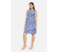 Leinenkleid ohne Arm Weiß/Blau 38