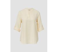 Leinenmix-Bluse mit Turn-up 48 gelb 2166159.1122.48