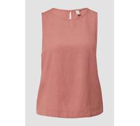 Leinenmix-Blusentop | QS x Sarah & Tini 38 Orange 2160437.2080.38