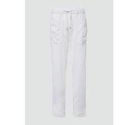 Leinenmix-Hose im Relaxed Fit mit Elastikbund 46 weiß 2165633.0100.46