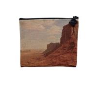Leinentasche - Bilder Canyon Arizona USA Grand Canyon Antelope Bryce - Kosmetiktasche aus Leinen in Leinenoptik - Kulturbeutel - Geldbörse, Monument Valley 2, 15 x 10 cm, Kosmetiktasche