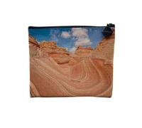 Leinentasche - Bilder Canyon Arizona USA Grand Canyon Antelope Bryce - Kosmetiktasche aus Leinen in Leinenoptik - Kulturbeutel - Geldbörse, Wave, 15 x 10 cm, Kosmetiktasche