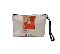 Leinentasche - Gaston Beauty and The Beast Social Network Meeting Love - Kosmetiktasche aus Leinen in Leinenoptik - Kulturbeutel - 23,5 x 15 cm, Gaston, 23.5 x 15 cm, Kosmetiktasche