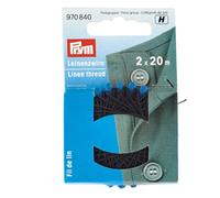 Prym Leinenzwirn 2 x 20 m Schwarz