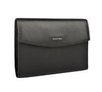 Maître Leisel Dawina Geldbörse RFID Schutz Leder 9.5 cm schwarz