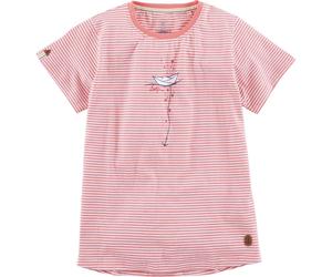 Leitfeuer Damen Female Shirt 1/2 Arm T-Shirt Koralle/Off White-XL