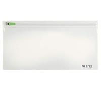 Leitz 2er-Pack Zip-Beutel (geeignet für Reiseutensilien, Ladegerät, Kopfhörer, Kabel, Gr. S, PVC, Complete), Farblos, 40070000