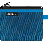 Leitz WOW Traveller Zip-Beutel, durchsichtiges Netzfach & blickdichtes Fach, Größe S, grün