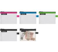 LEITZ Reißverschlusstasche WOW Traveller, Größe S, grün wasserabweisend, für die tägliche Aufbewahrung von - 1 Stück (4024-00-54)