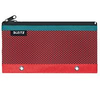 Leitz Urban Chic Federmäppchen mit 2 Fächern, Integrierte Ösen, Rot, 60130020
