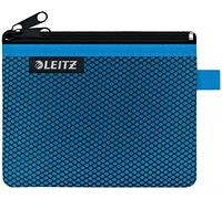 Leitz WOW Traveller Zip-Beutel, durchsichtiges Netzfach & blickdichtes Fach, Größe S, grün