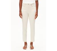 LEJAANI HIGH WAIST SLIM JEANS | Bio-Baumwoll-Mix X-Stretch - beige (31-32)