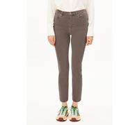 LEJAANI HIGH WAIST SLIM JEANS | Bio-Baumwoll-Mix X-Stretch - braun (27-34)