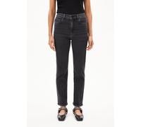 LEJAANI HIGH WAIST SLIM JEANS | Bio-Baumwoll-Mix X-Stretch - schwarz (25-28)