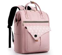 Lekesky Rucksack Damen Laptop Rucksack 15,6 Zoll Schulrucksack Daypack mit Anti Diebstahl Tasche für Reisen, Arbeit, Uni, Schule u. Büro, Rosa