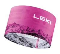 LEKI XC Headband neonpink-white Einheitsgröße