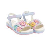 Lelli Kelly Eloise Sandalen für Mädchen, ergonomische Gummisohle, florale Verzierungen, Ledersohle und Gadgets, Lila, 26 EU