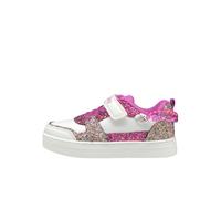 Lelli Kelly LKAA4010 Schmuck Sneaker für Mädchen mit violett-weißen Glitzer (Weiß, Schuhgrößensystem EU, Teenager, Damen, Größe M, 35), Weiß, 35 EU