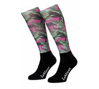 LeMieux Reitstrümpfe Footsie Socks tropical palm 36-40 36-40